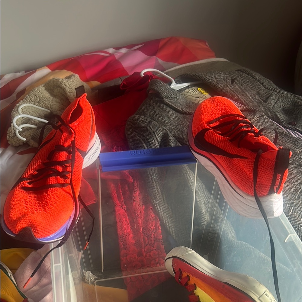 Nike Red and Black Athletic Shoes